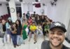 Cine Pipoca, a nova geração sendo alcançada pela arte Foto com todos adolecentos apos o cine pipoca