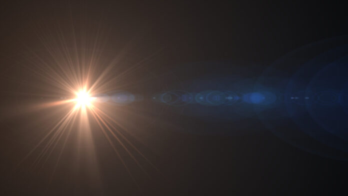 A Luz que Brilha nas Trevas A foto de uma luz brilhado no escuro