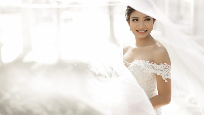 O papel da mulher foto de uma noiva