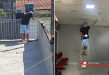 Igreja realiza reaplicação de impermeabilizante para resolver infiltrações na laje Igreja Visão em Cristo reaplica impermeabilizante na laje em 17/03/2026 para resolver infiltrações e garantir segurança nos cultos.