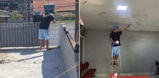 Igreja realiza reaplicação de impermeabilizante para resolver infiltrações na laje Igreja Visão em Cristo reaplica impermeabilizante na laje em 17/03/2026 para resolver infiltrações e garantir segurança nos cultos.